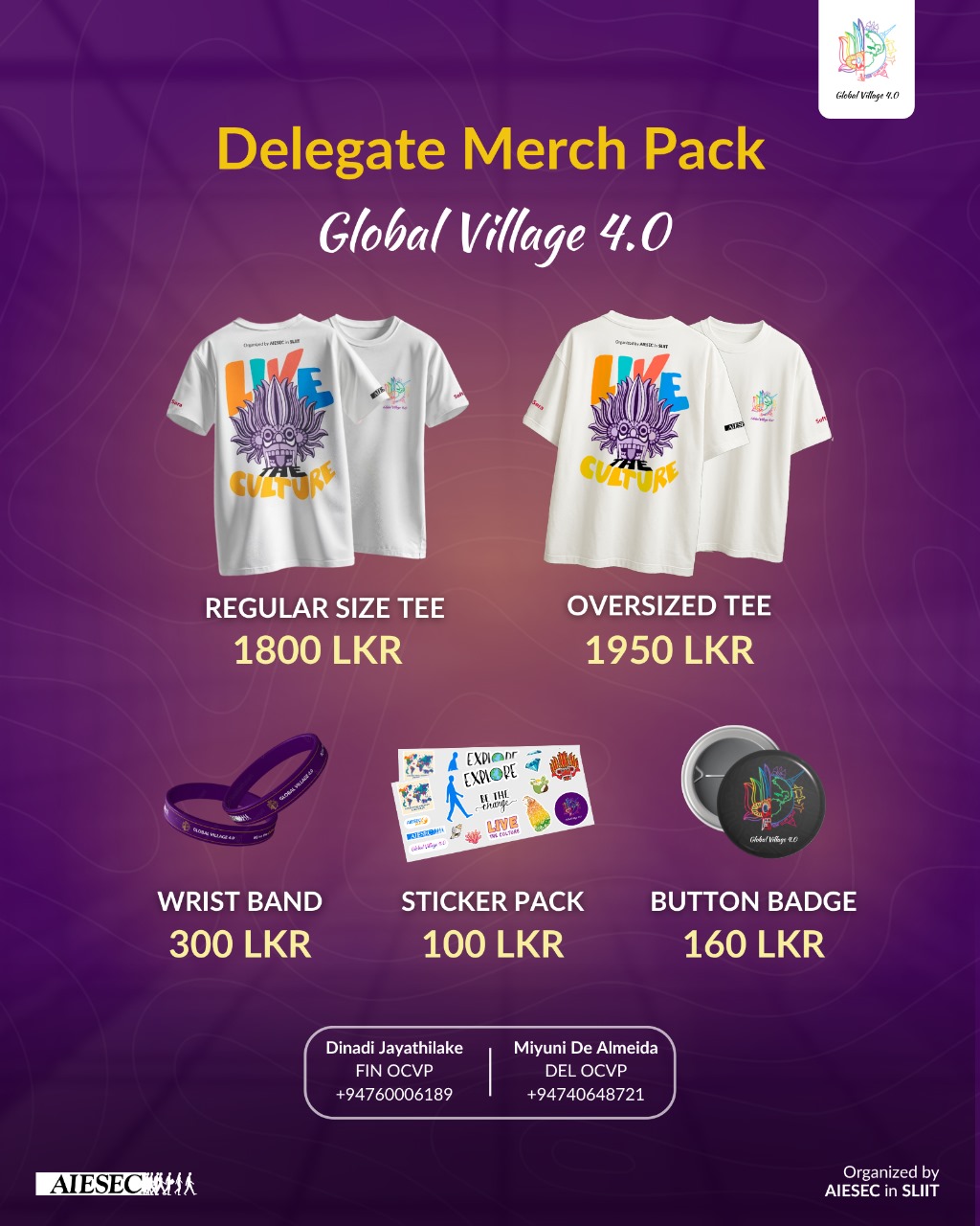 Merch Info